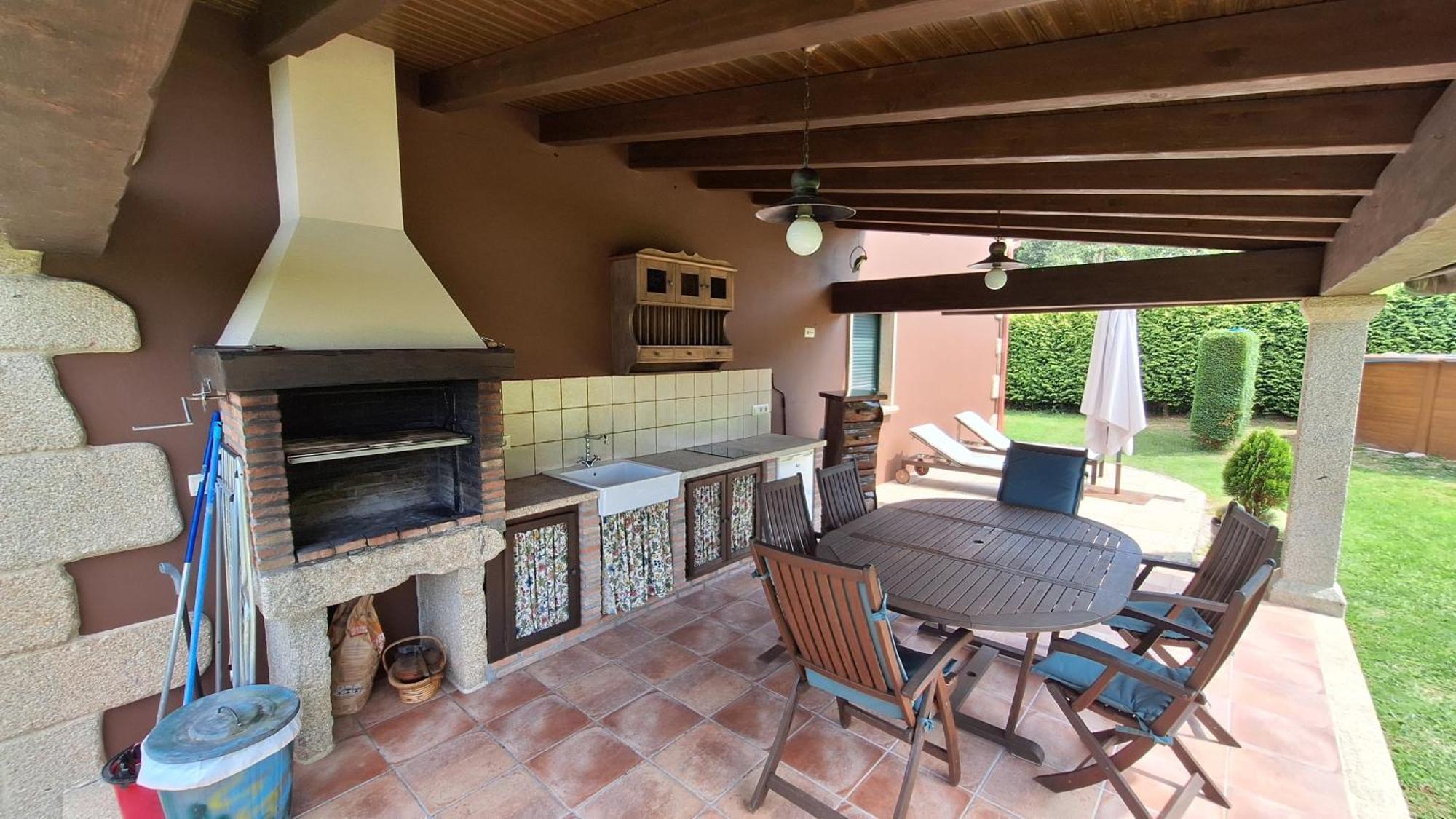 Chalet Rural 400 m playa piscina barbacoa chimenea Bueu Bagian luar foto