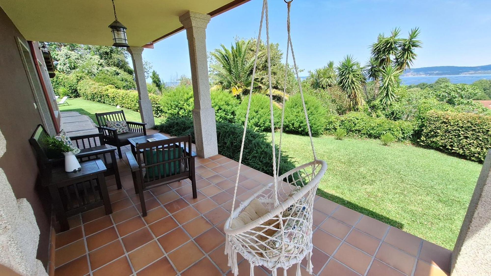Chalet Rural 400 m playa piscina barbacoa chimenea Bueu Bagian luar foto