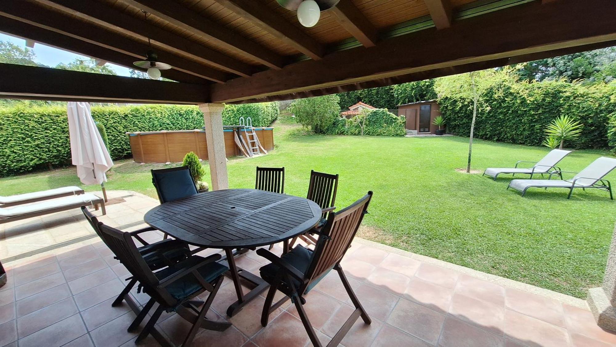 Chalet Rural 400 m playa piscina barbacoa chimenea Bueu Bagian luar foto